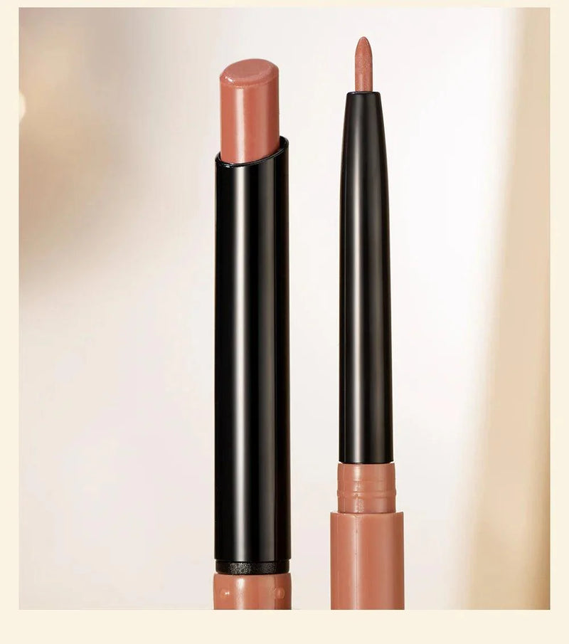 Batom Caneta Matte Nude Longa Duração Lipliner Lápis à prova  D'água Delineador de Lábios Contorno Sexy