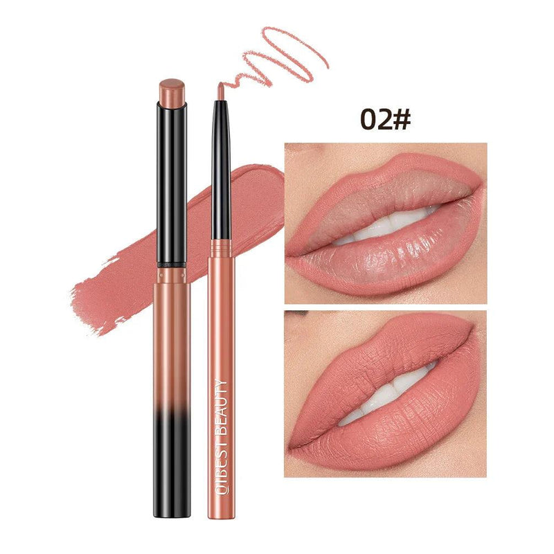 Batom Caneta Matte Nude Longa Duração Lipliner Lápis à prova  D'água Delineador de Lábios Contorno Sexy