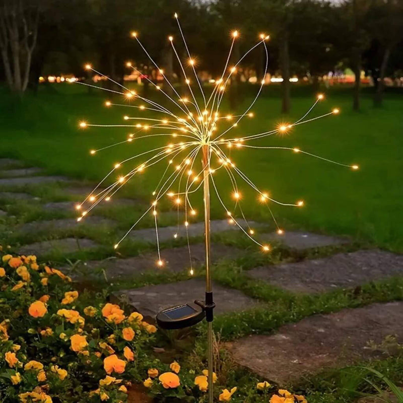 Led Solar Fogos de Artifício -  Luzinhas de natal